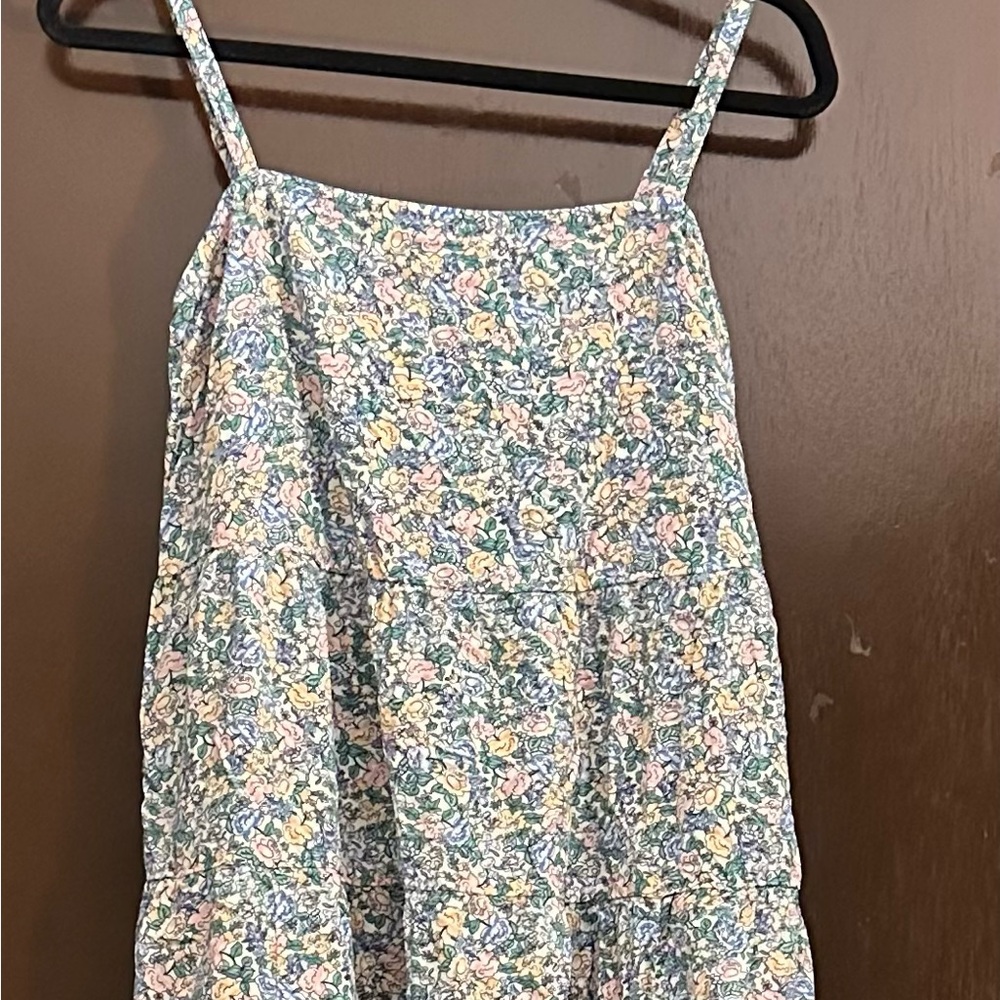 Old Navy Floral Print Dress - Blue, Yellow, Pink